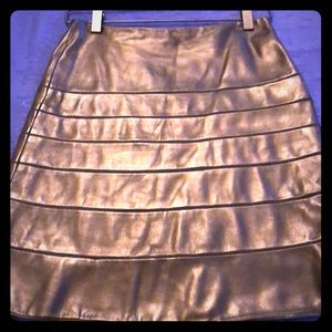 100% Genuine Leather DVF Skirt